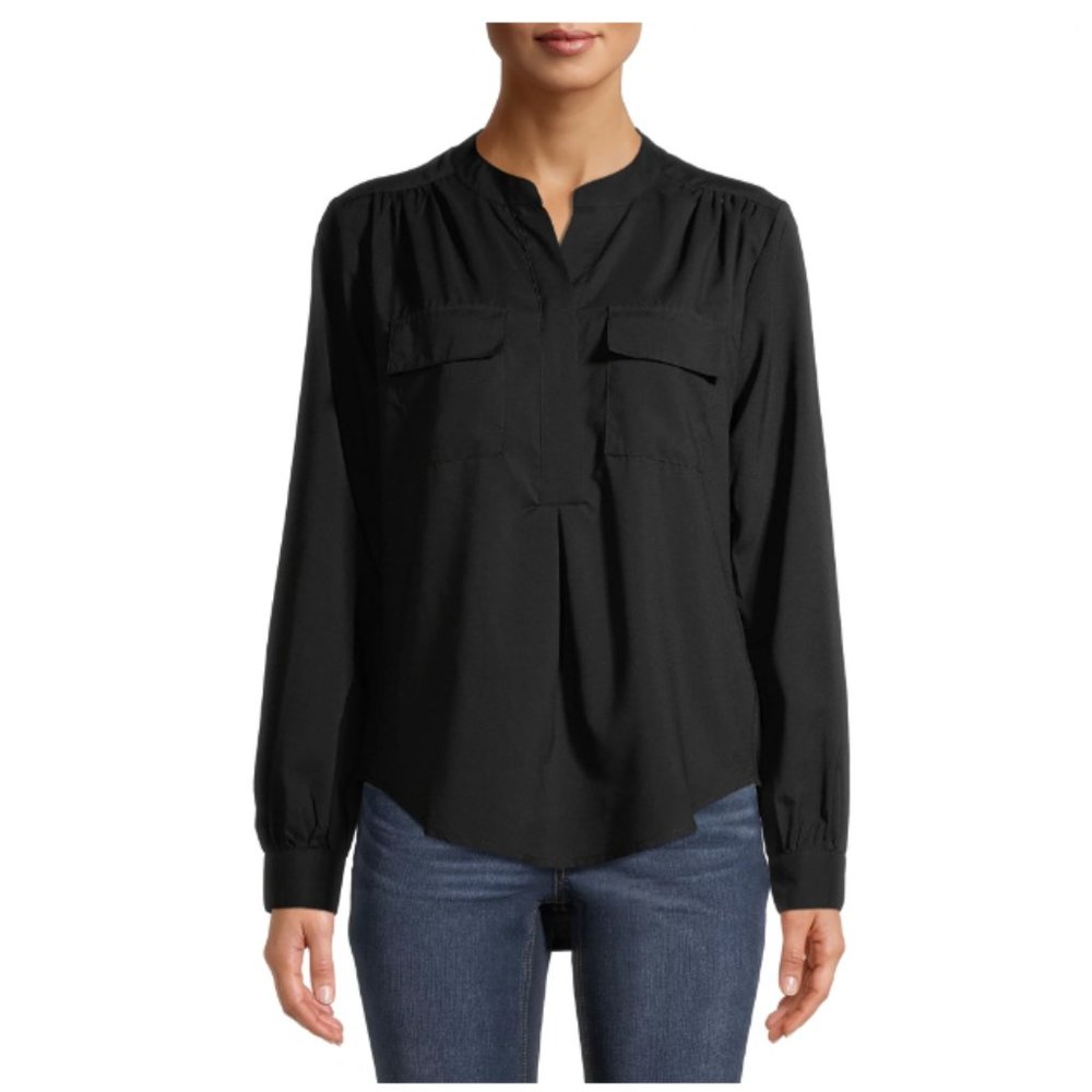Time and Tru Women's Long Sleeve Utility Shirt (XL)